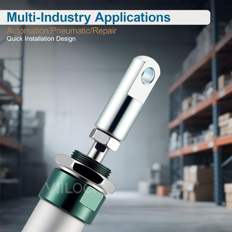 VIILOCK 2pcs Air Cylinder Rod Clevis End, M8x1.25 Female Thread I Type Connector Air Cylinder Accessories I-20 - Image 4